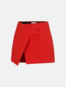 THE ATTICO ''Cloe'' red mini skirt  228WCS103E057010