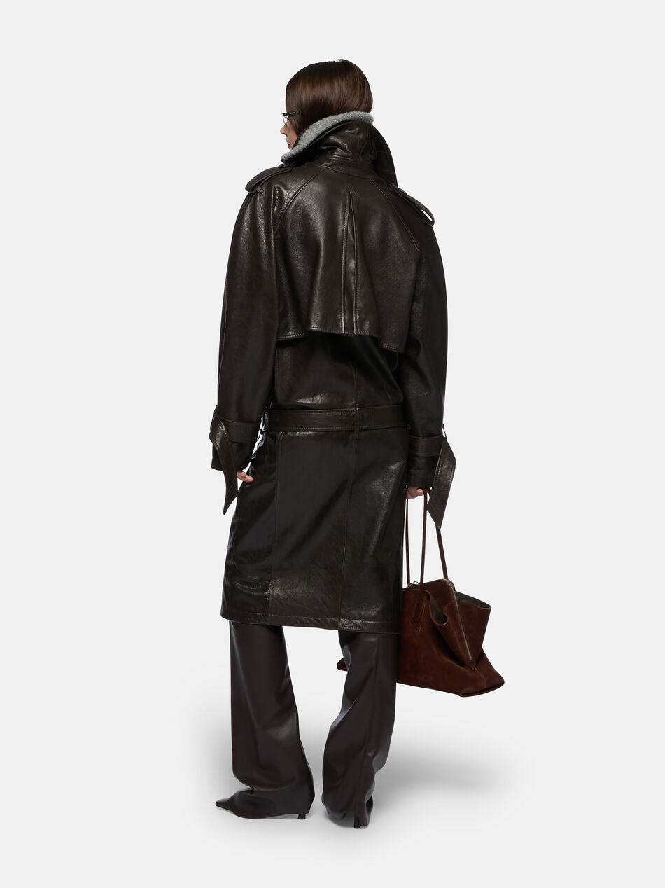 THE ATTICO Dark brown trench DARK BROWN 251WCC00085LBT137AA204