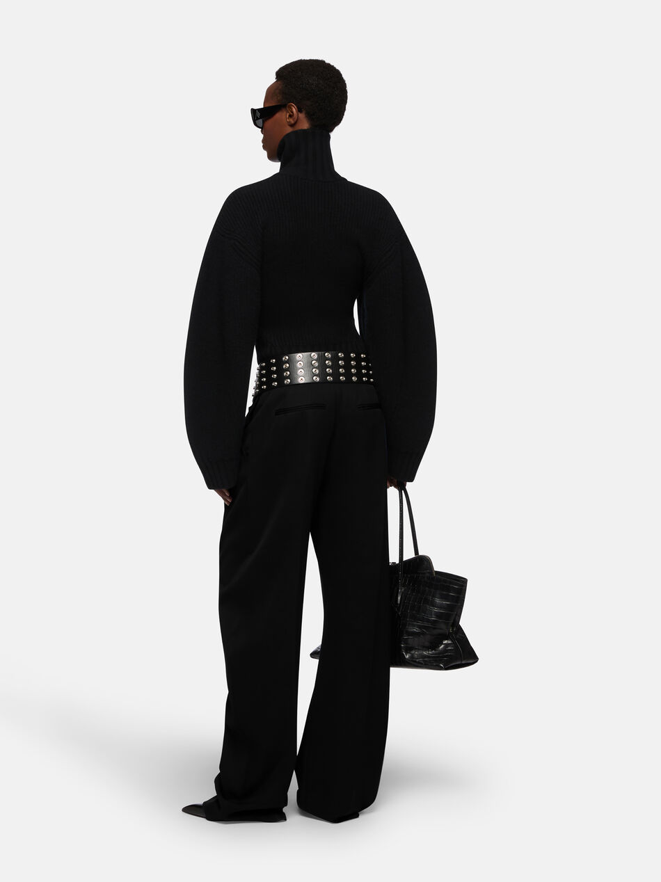 THE ATTICO Black cardigan Black 251WCD00009KWS010AA100