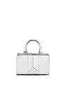 THE ATTICO ''Friday'' silver mini handbag