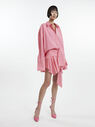 THE ATTICO ''Paris'' hot pink mini skirt