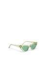 THE ATTICO ''Dora'' lime sunglasses LIME/SILVER/GREEN 234WAS19MET2454