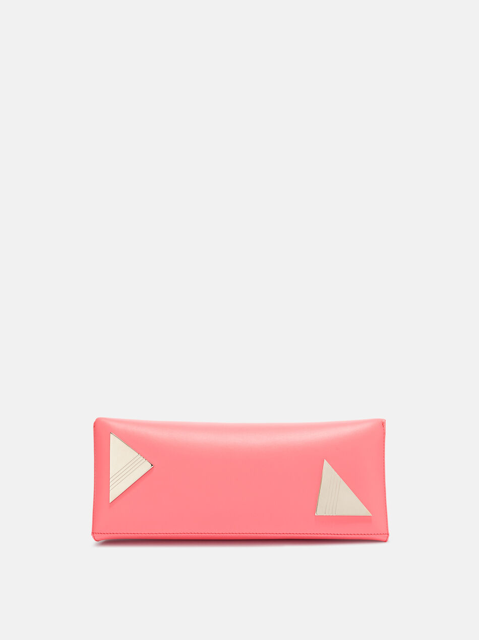 THE ATTICO ''8.30 PM'' coral oversized clutch CORAL 260WAH00001LBT019AA345