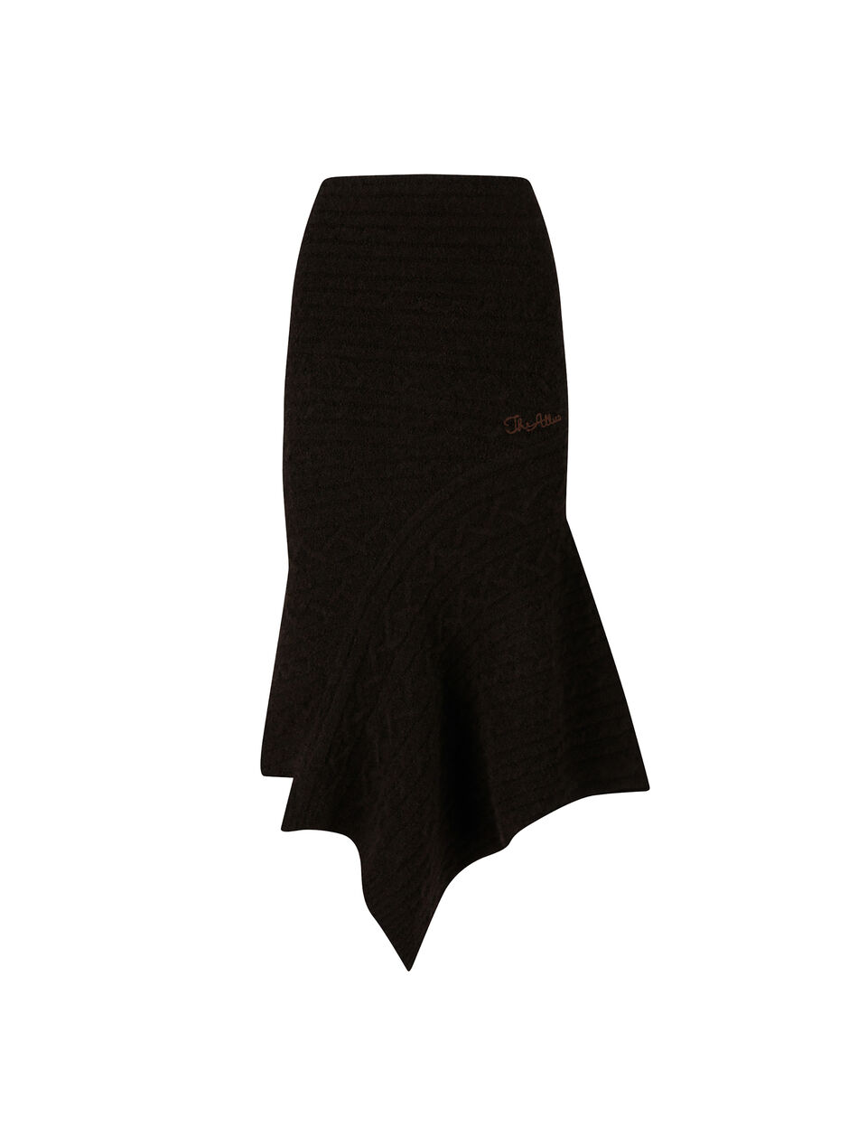 THE ATTICO Brown midi skirt BROWN 251WCS00284KWW001AA064