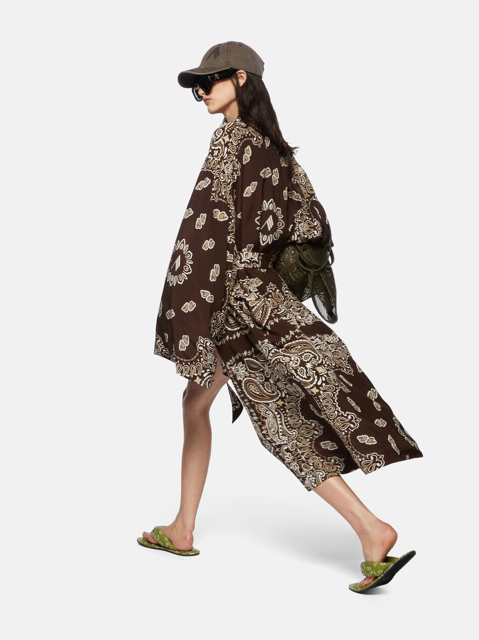 THE ATTICO Brown, beige and white caftan Brown/biege/white SPEWBK01V086P825