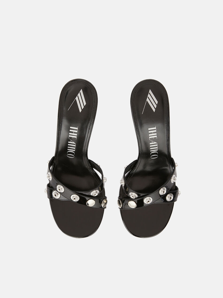 THE ATTICO ''Cosmo'' black sandal Black 241WS777E056S100