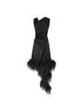 THE ATTICO "Lolly" black mini dress BLACK 238WCA230A014TF100