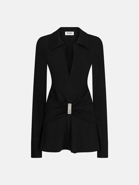 THE ATTICO Black mini dress Black 251WCA00449ACC001AA100