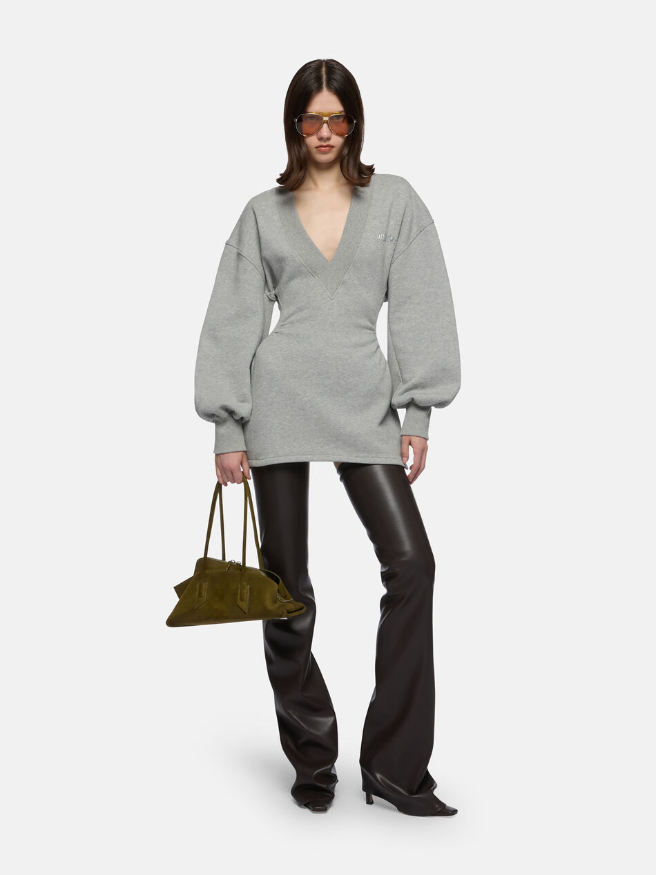 THE ATTICO Melange grey mini dress Melange grey 251WCA00436JJF003AA183