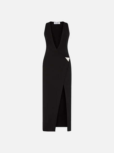 THE ATTICO Black midi dress Black 260WCW00260VVP002AA100
