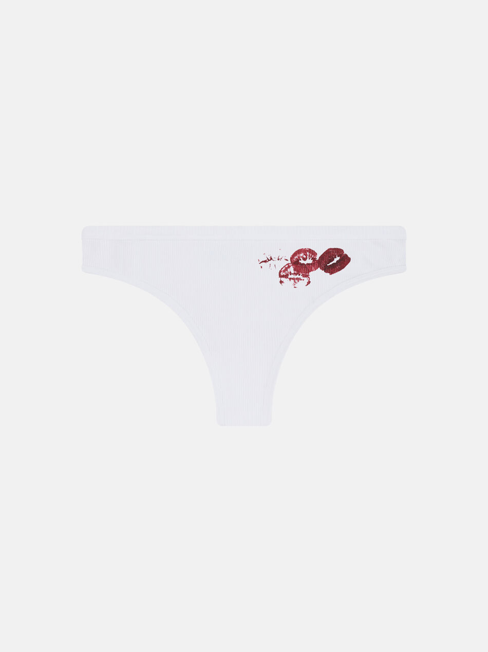THE ATTICO Underwear white and burgundy White/Burgundy SPEWAB000099J050P821