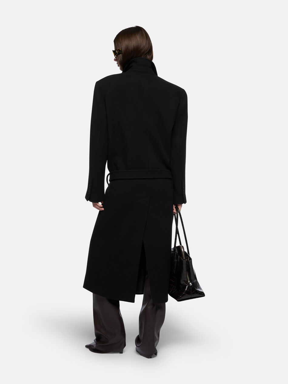 THE ATTICO Black long coat Black 251WCC00084WWV058AA100