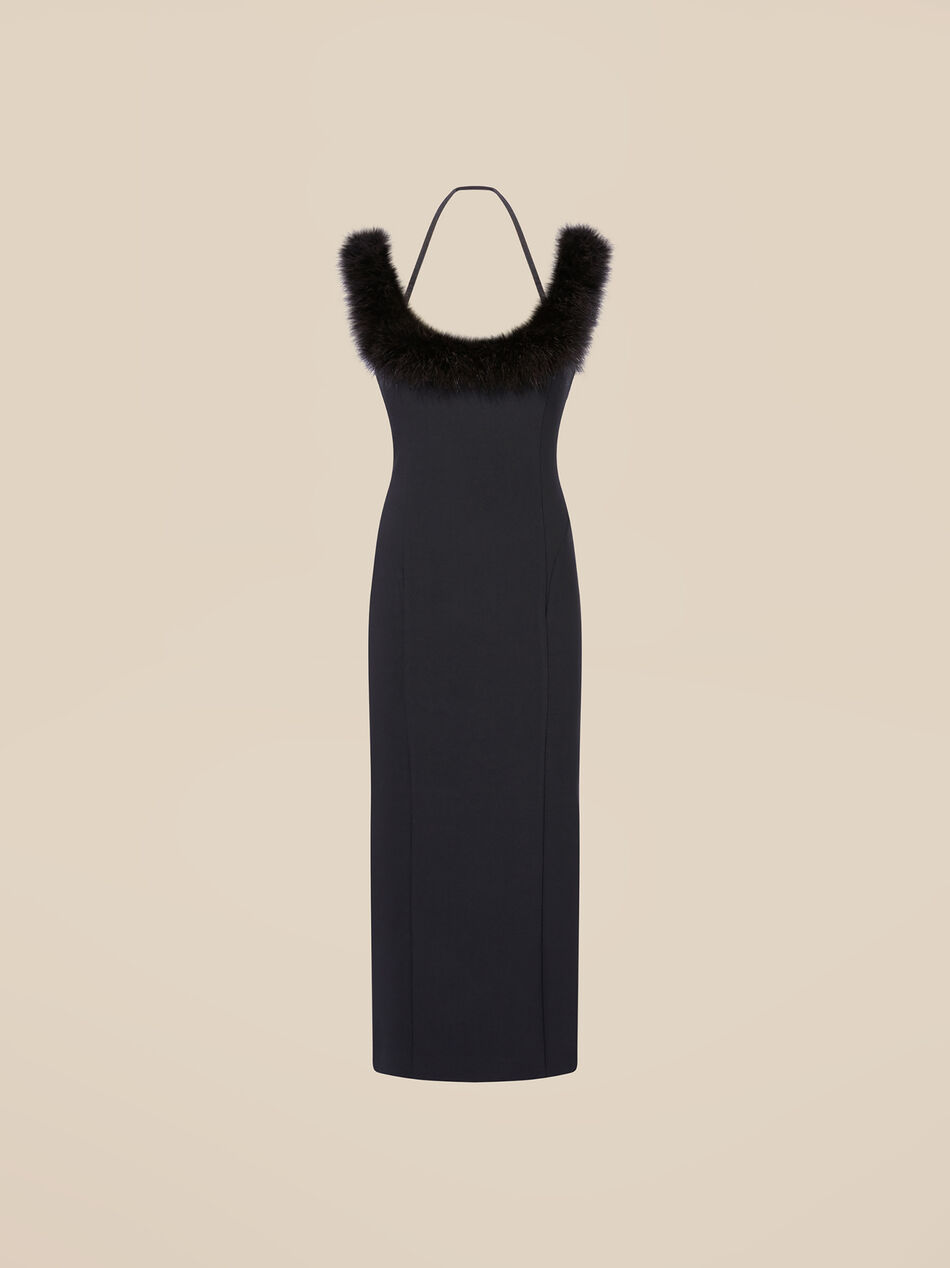 THE ATTICO Black midi dress BLACK 246WCM142E100F100