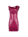 THE ATTICO ''Cassie'' wine red mini dress  232WCA163E070422