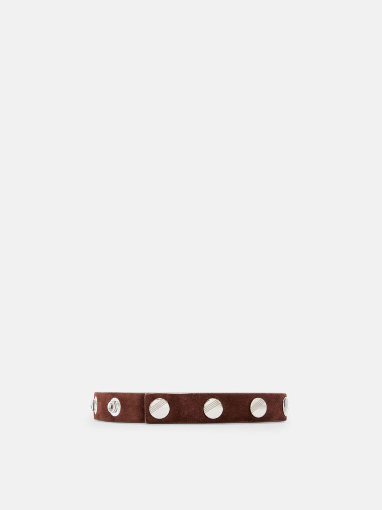 Attico The Belts Gend - Light Chocolate Belt Light Chocolate Main Leather: 100% Suede Bos Taurus Far In Brown