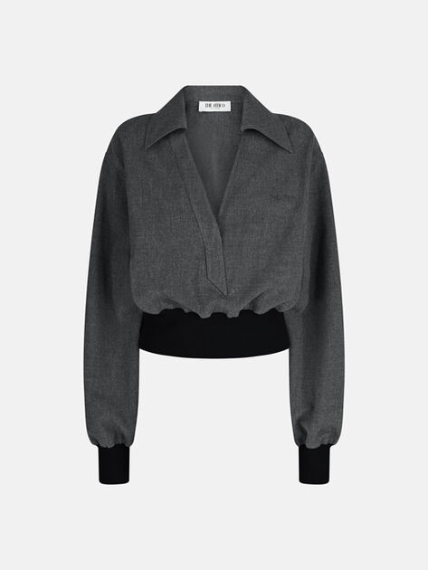 THE ATTICO Grey blouse GREY 251WCE00004PLL007AA084