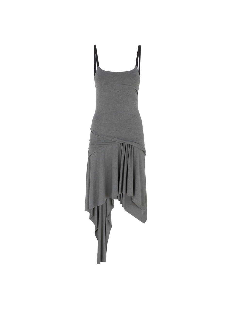 THE ATTICO Dark grey melange mini dress Dark grey melange 250WCA00392JJJ056AA874