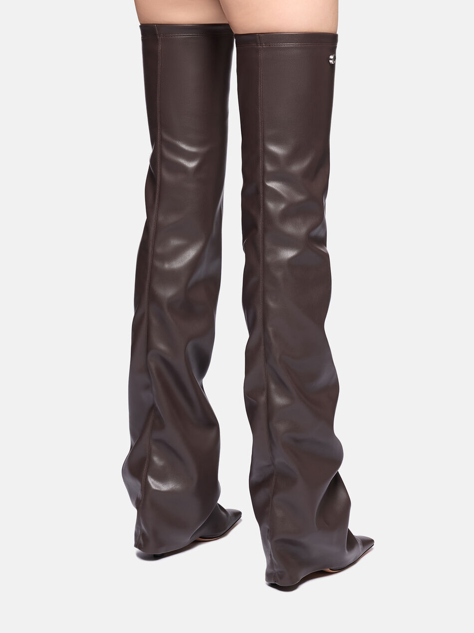 THE ATTICO ''Robin OTK'' thigh high brown BROWN 251WSH00872PUR003AA064