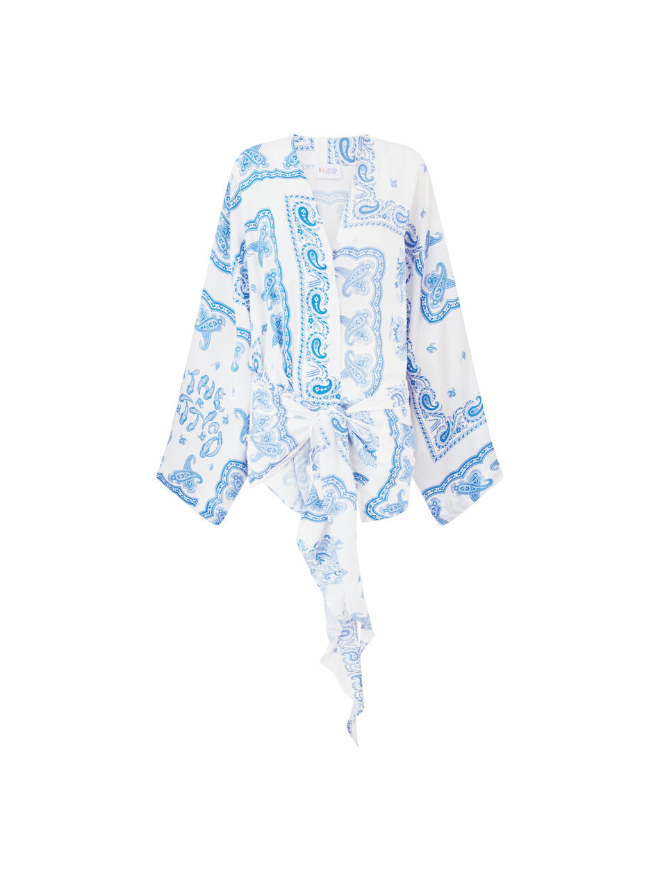 THE ATTICO Light blue and white mini dress LIGHT BLUE / WHITE 260WCA00404VVV109PR264