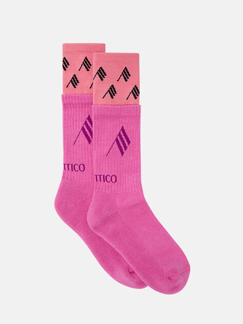 THE ATTICO Pink double socks PINK 260WAK00024CCC132AA026