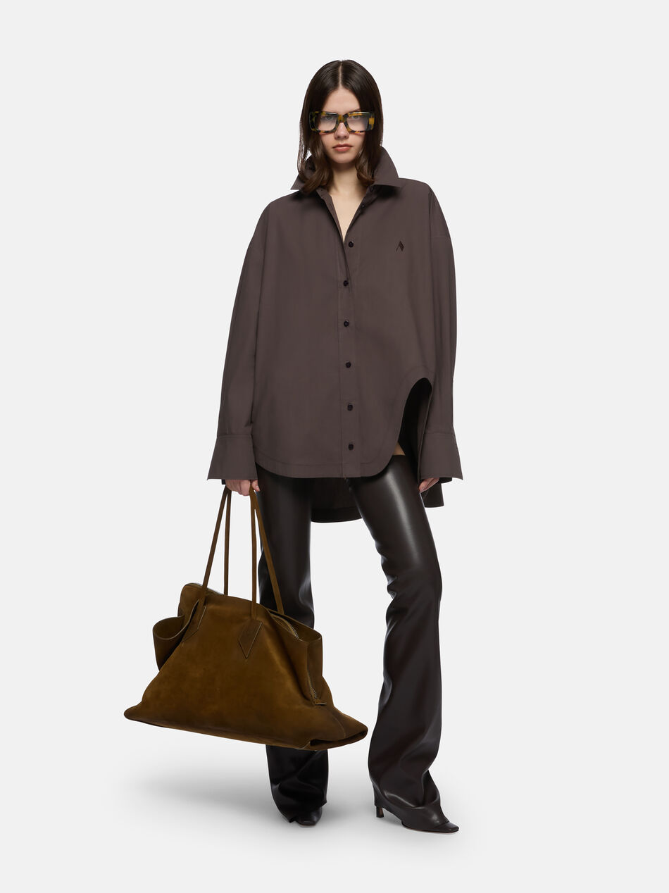 THE ATTICO ''Diana'' dark brown shirt DARK BROWN 251WCH00004CCC052AA204