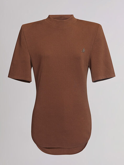 THE ATTICO "Tessa" rum t-shirt RUM 212WCT49C029187