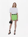 The Attico "Bella" white t-shirt with shoulder pads  211WCT04C023001
