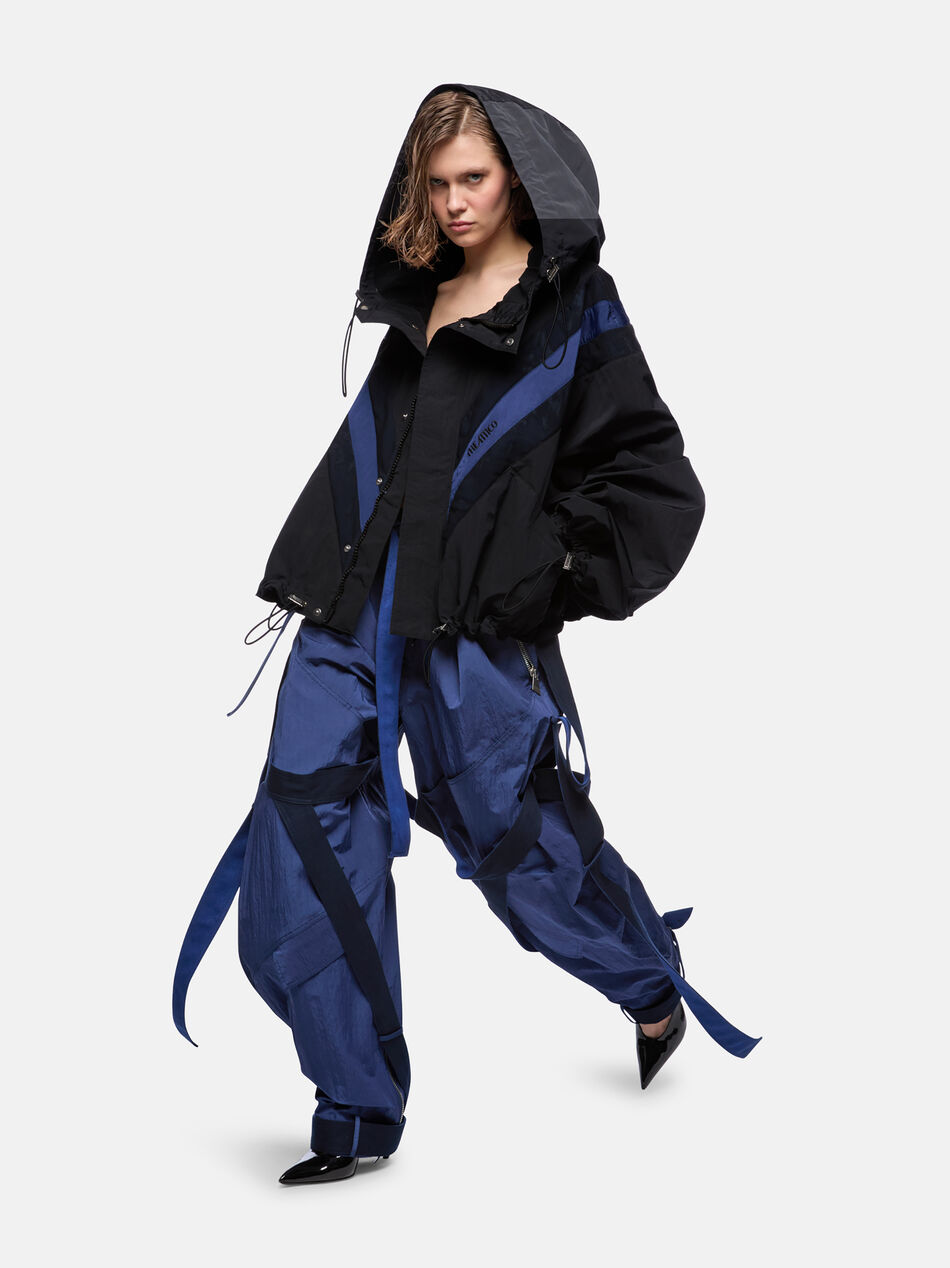 THE ATTICO Blue and black bomber BLUE/BLACK 250WCB00086PAA100AA226