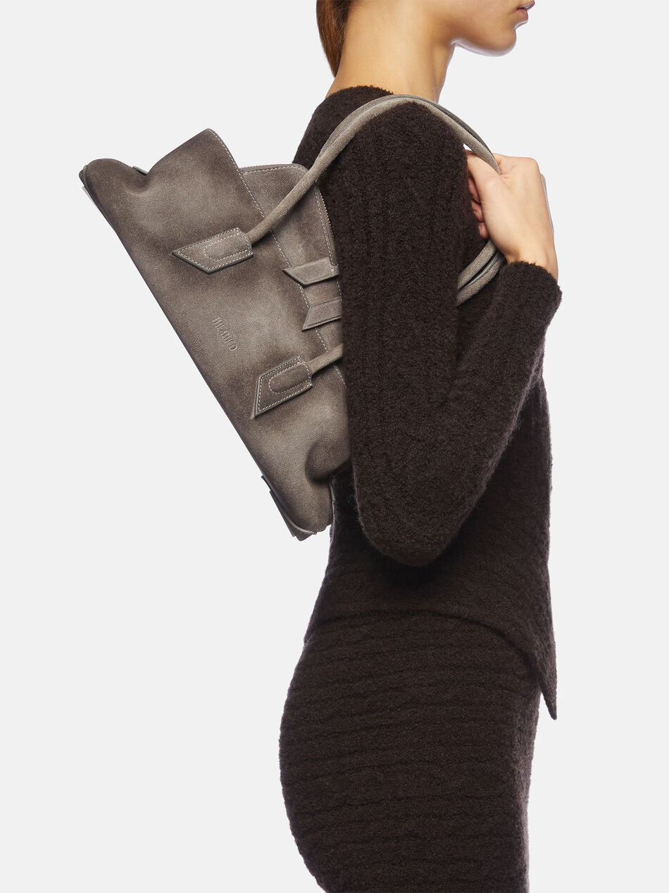 THE ATTICO ''La Passeggiata Small'' grey top handle GREY 251WAH00058LBT108AA084