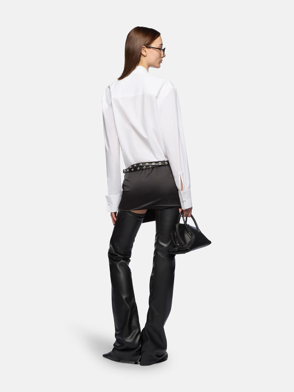 THE ATTICO White and black mini dress WHITE/BLACK 260WCA00461MIX067AA020