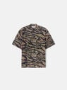 THE ATTICO "Kilie" military and light brown t-shirt  238WCT173C074PT514