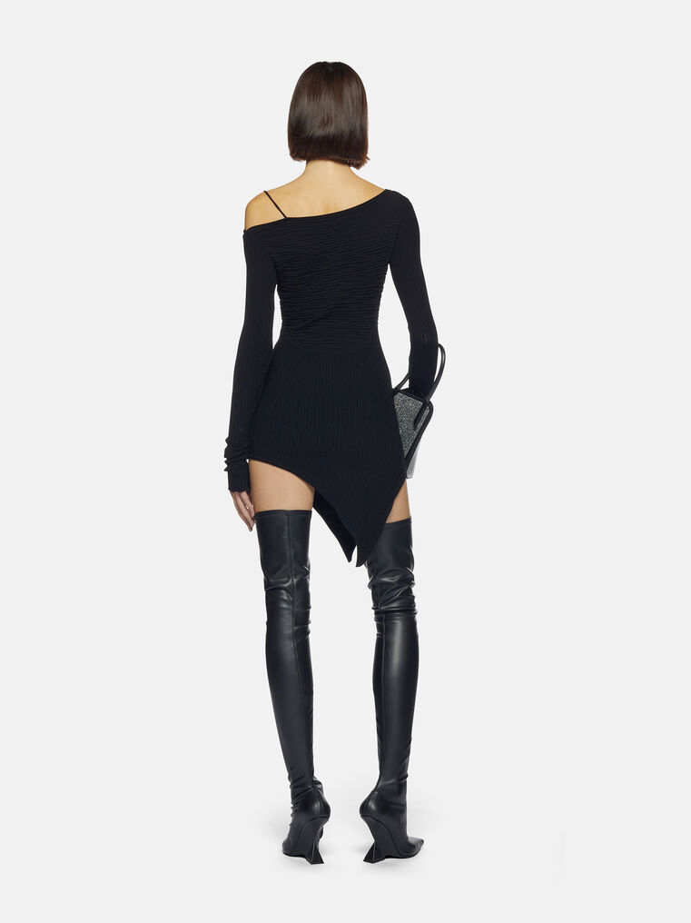 Shop Attico ''desai'' Black Mini Dress