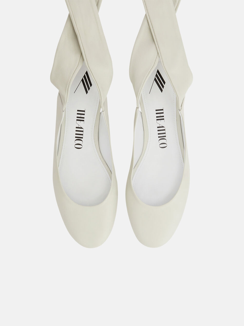 THE ATTICO ''Cloe'' white ballerina White 242WS793L001001