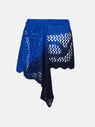 THE ATTICO Blue and light grey mini skirt Blue/light grey 243WCS196KC068692