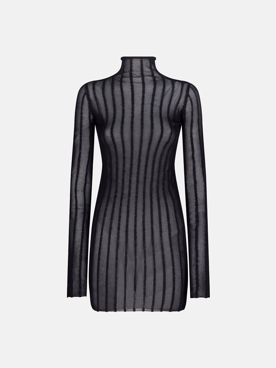 THE ATTICO Black mini dress BLACK 247WCA349KPA29100