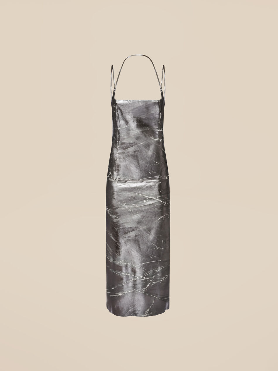 THE ATTICO Silver midi dress SILVER 246WCM143L094002