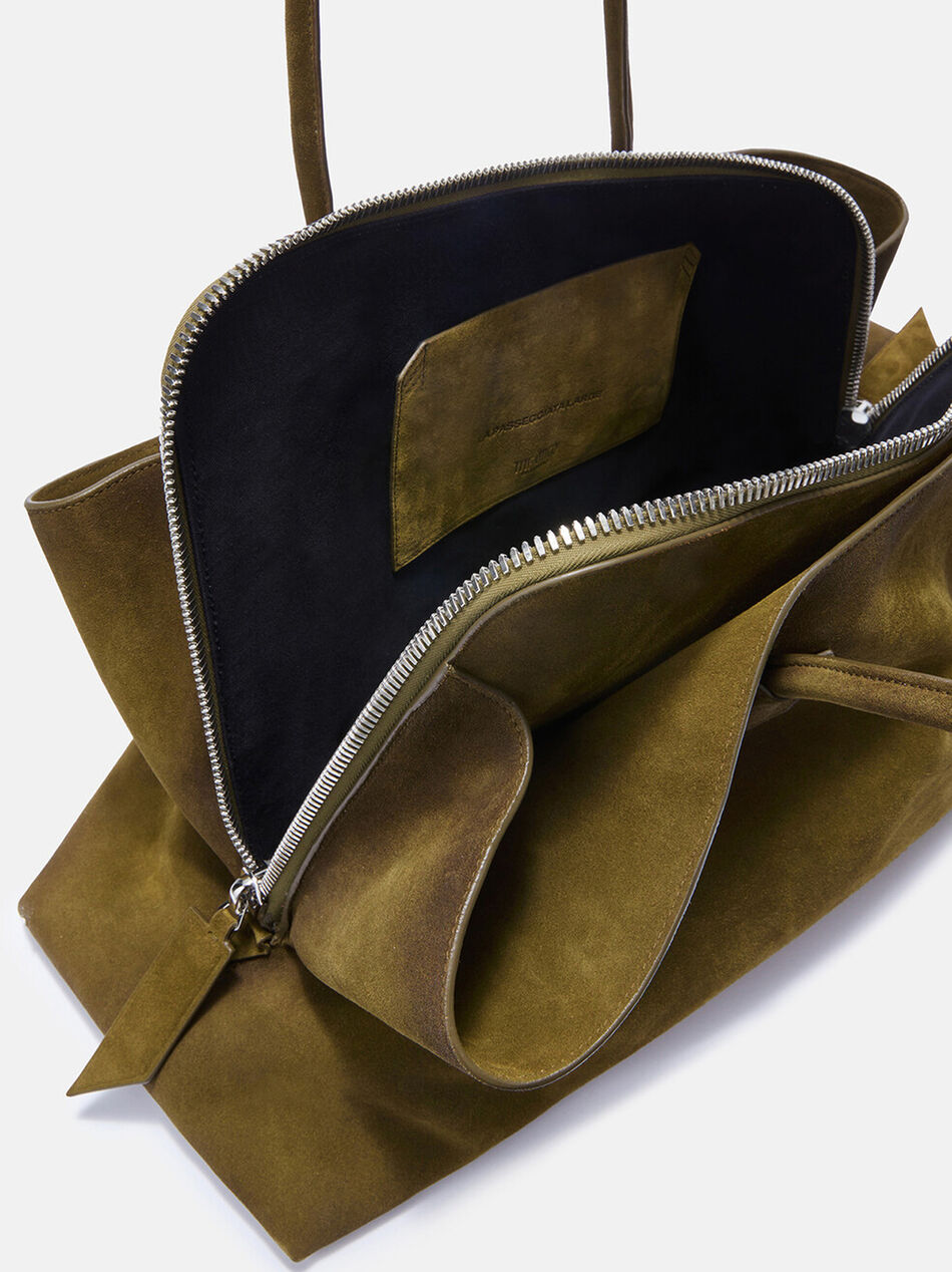 THE ATTICO ''La Passeggiata Large'' green top handle GREEN BRUSH 250WAH00057LBT108AA156