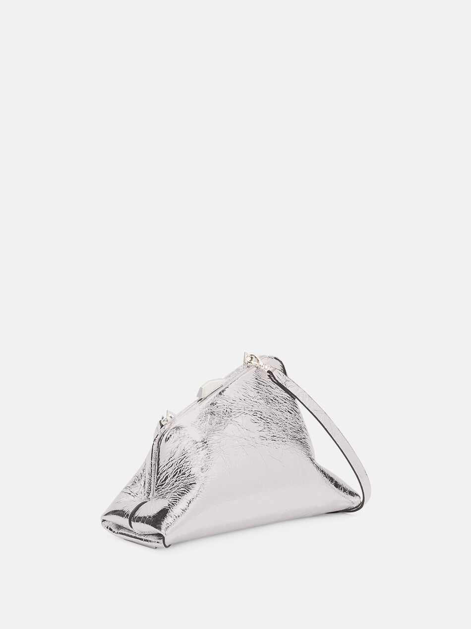 THE ATTICO ''Day Off Small'' silver clutch  SILVER 251WAH00059LBT070AA002