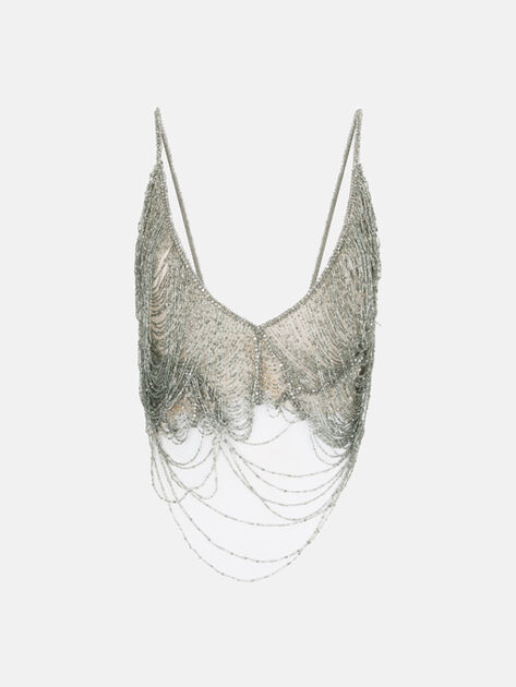 THE ATTICO Military green top MILITARY GREEN 250WCI00020EMB006RA081