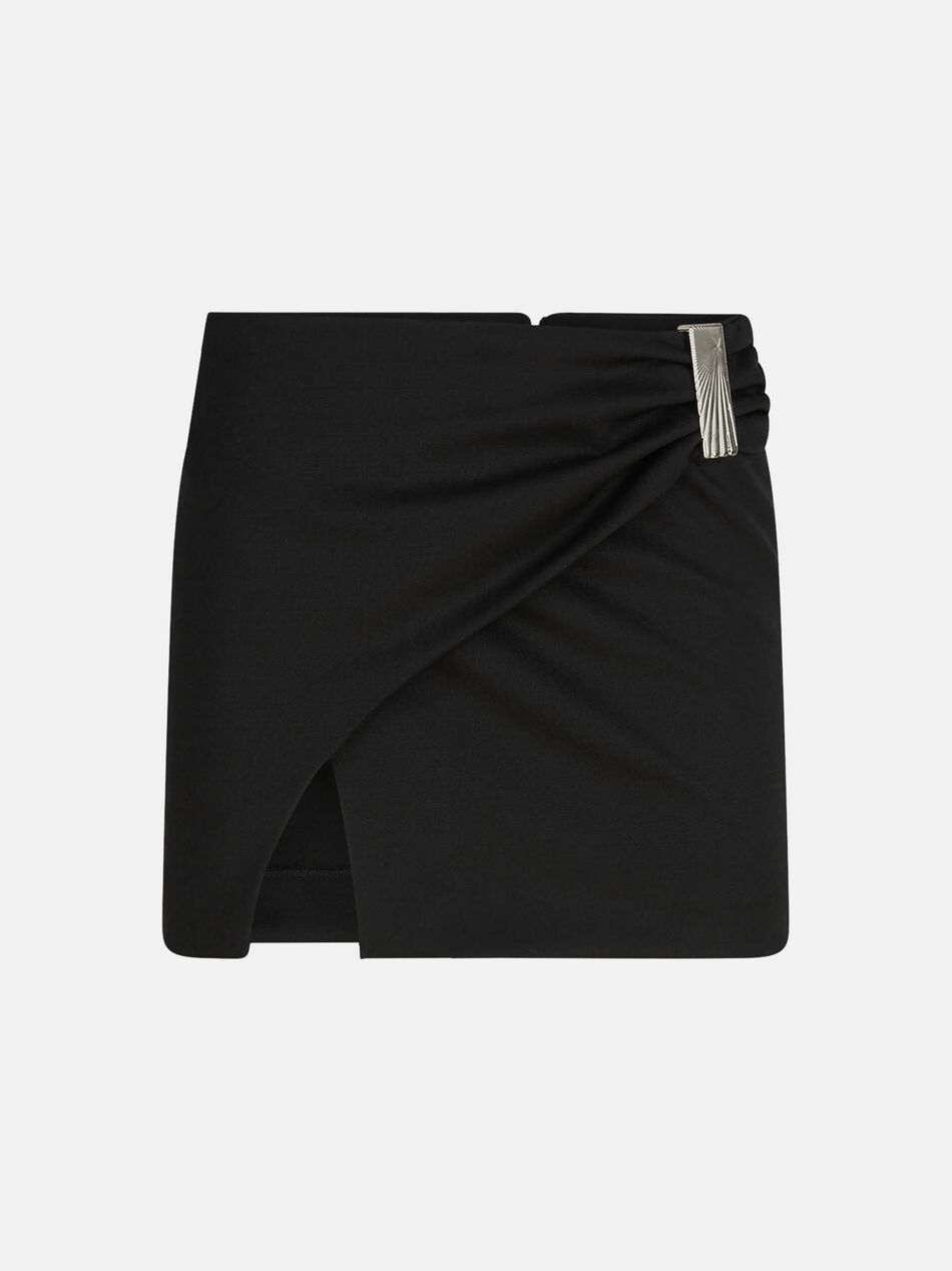 THE ATTICO Black mini skirt Black 251WCR00144WWW061AA100