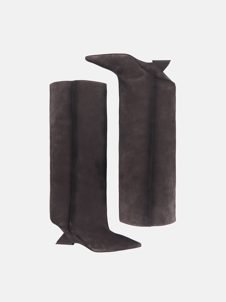 THE ATTICO ''Cheope'' dark grey tube boot Dark grey 247WS842L108233