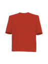 The Attico "Bella" red t-shirt with shoulder pads