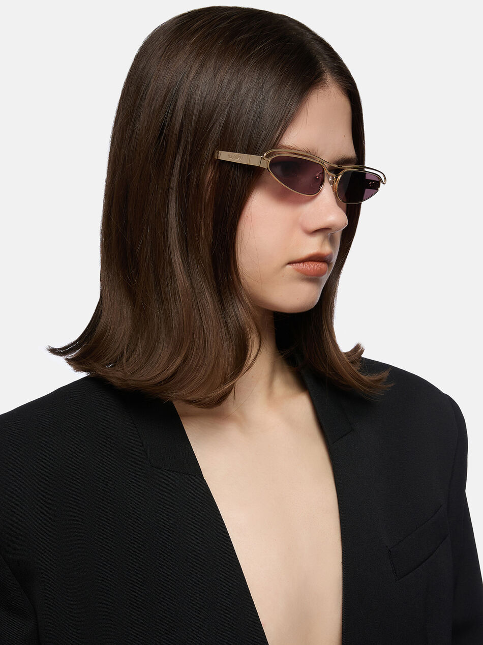 THE ATTICO Black and gold sunglasses BLACK/GOLD 251WAS00034MET008AA105