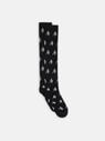 THE ATTICO Black and white long lenght socks  231WAK04C030414