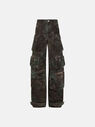 THE ATTICO ''Fern'' green camouflage pants
