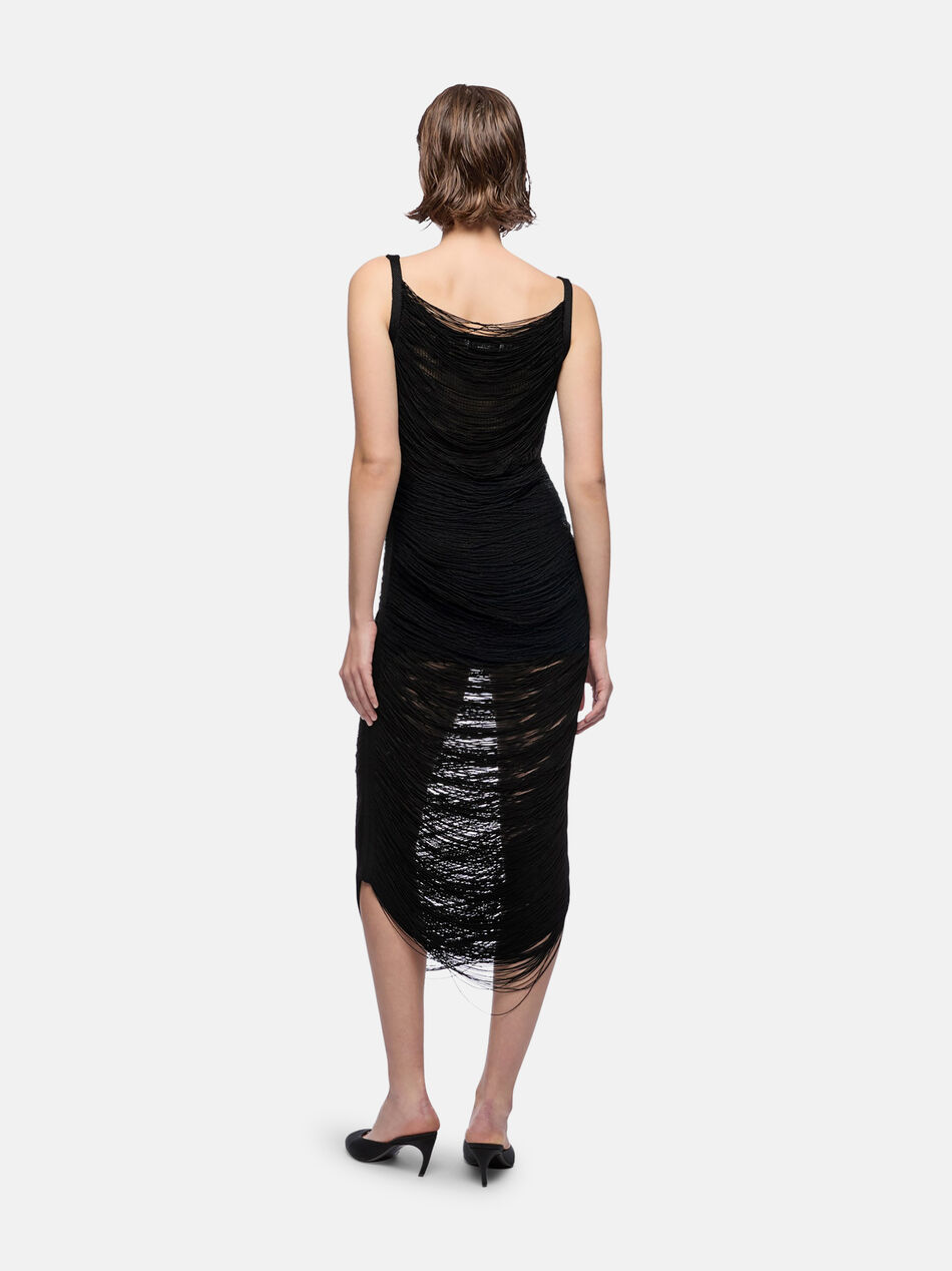 THE ATTICO Black midi dress Black 250WCW00239KVV015AA100