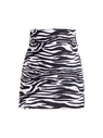THE ATTICO Zebra printed mini skirt