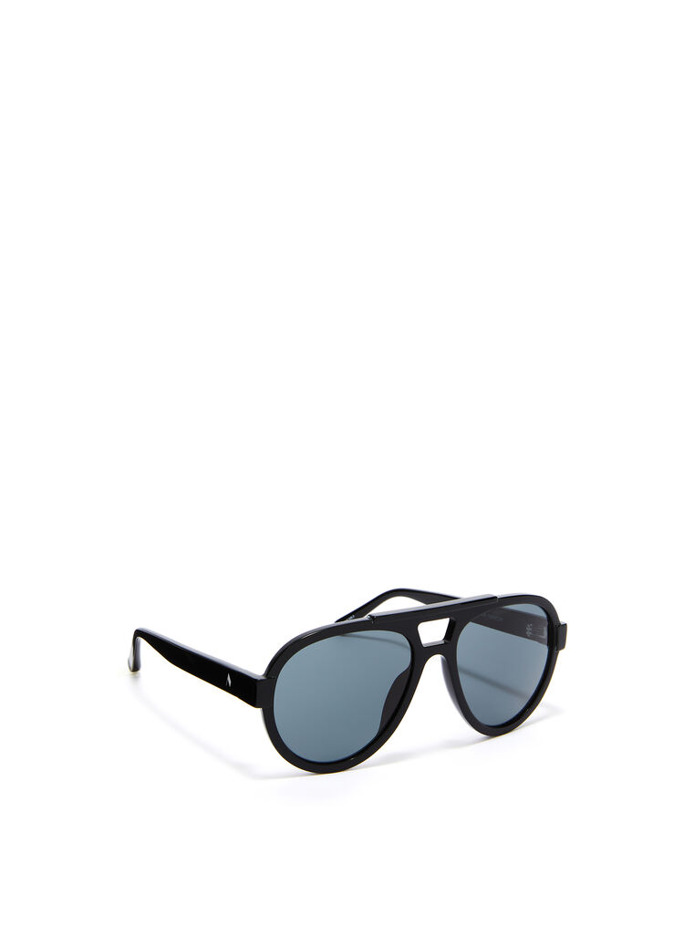 Shop Attico ''jurgen'' Black Sunglasses In White