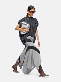 Grey and black long skirt for Women | THE ATTICO®