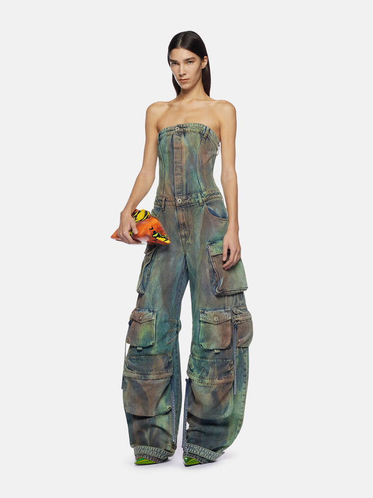 Shop Attico Camouflage Jumpsuit